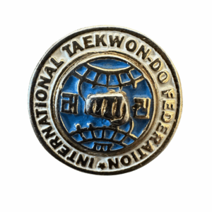 Official ITF 3D Black Belt Pin
